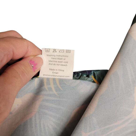 Hawaiian Flamingo Green Button Down Shirt on Sale 5 for $25 - Picture 4 of 6